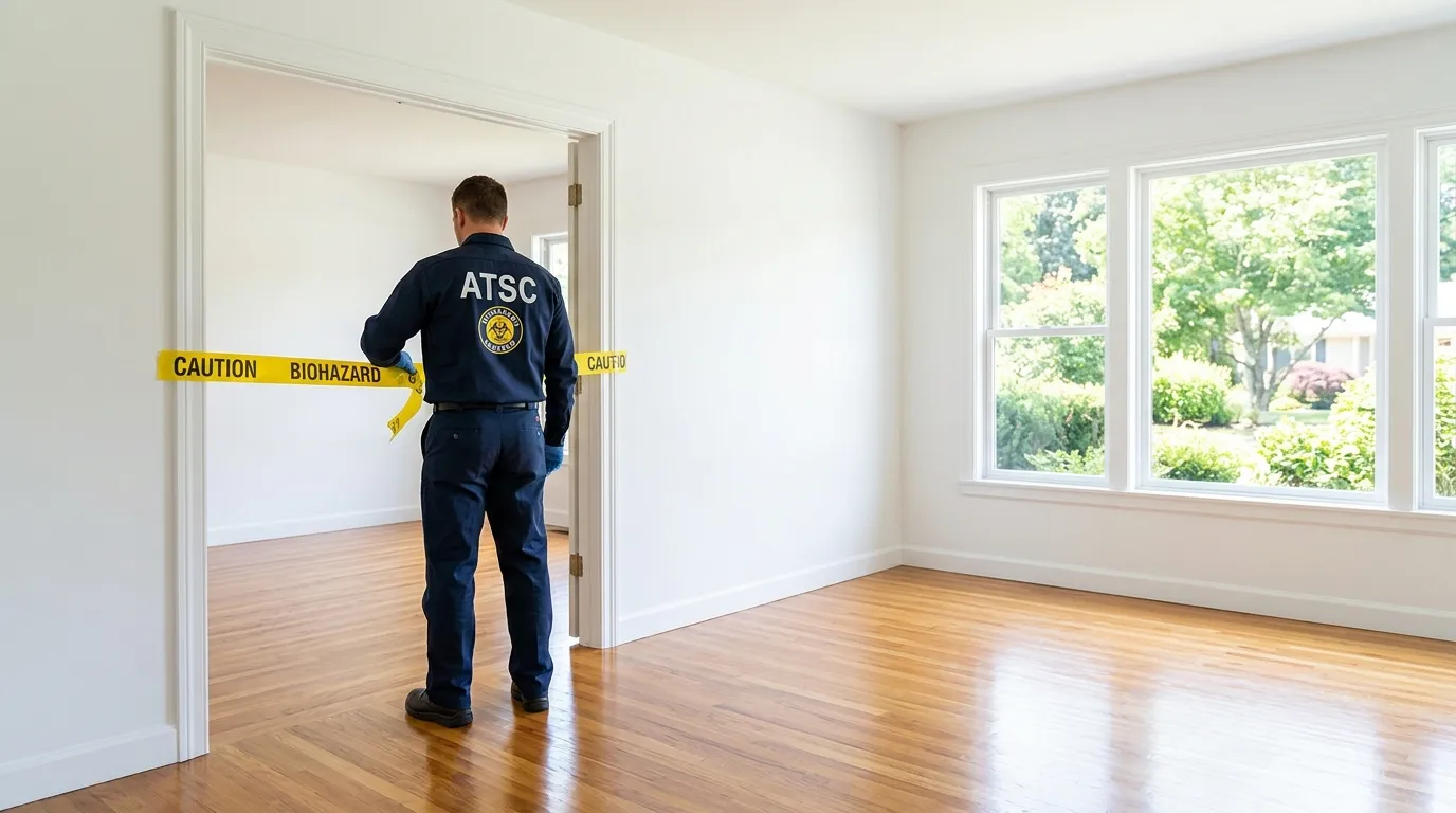 Certified biohazard cleanup crew performing Crime Scene Cleanup in Coeur d'Alene